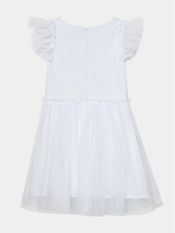 Guess Guess Elegantne kleit A4RK02 KC4T0 Valge Regular Fit