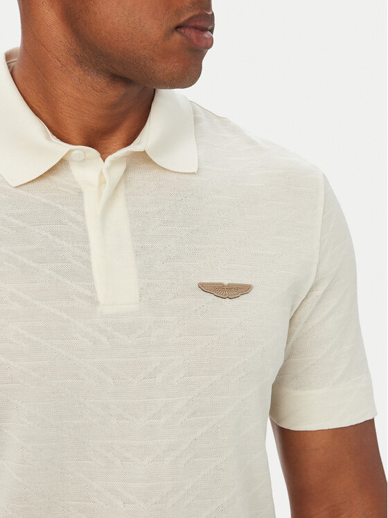 BOSS BOSS Poloshirt BOSS x ASTON MARTIN C-Prout 180 50565174 Creme Regular Fit