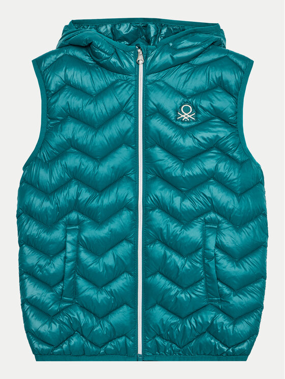 United Colors Of Benetton United Colors Of Benetton Gilet 21INCJ00Q Verde Regular Fit