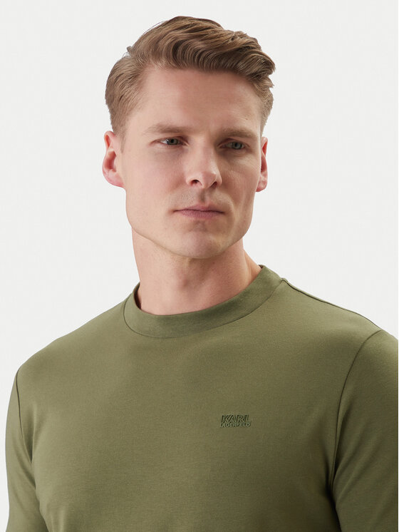 KARL LAGERFELD KARL LAGERFELD Tricou 755034 562235 Verde Regular Fit