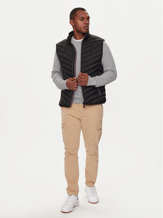 Tom Tailor Tom Tailor Жилет 1041310 Чорний Regular Fit