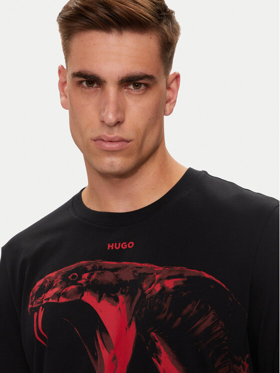 HUGO Hugo Tricou Dikobra 50519013 Negru Regular Fit