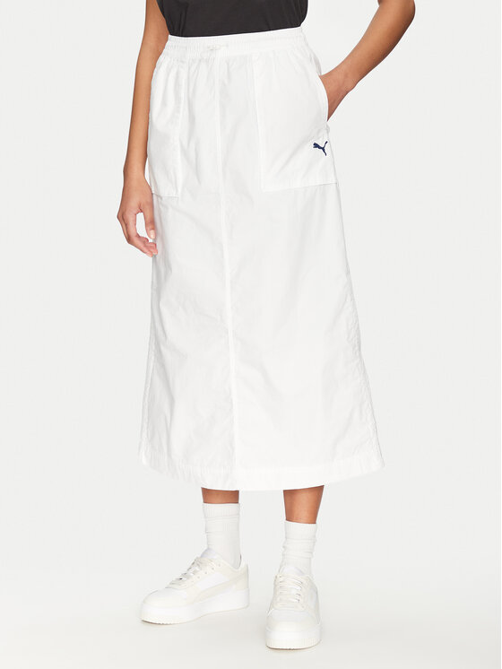 Női Trapéz szoknya Puma, Méret: XL, Fehér, Future Archive 629784