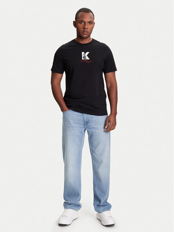 KARL LAGERFELD KARL LAGERFELD Тишърт 755099 553270 Черен Regular Fit