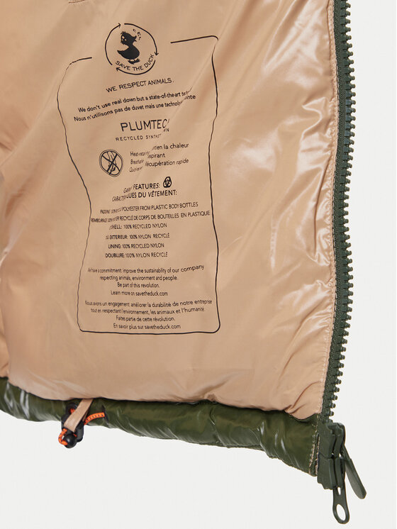 Save The Duck Save The Duck Weste D81382U LOVE21 Grün Regular Fit