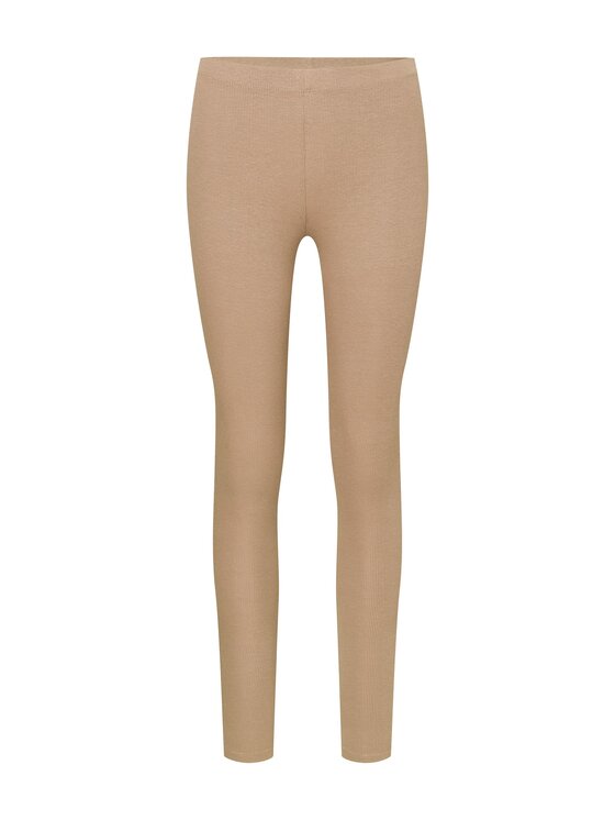 Esotiq Esotiq Legginsy 44253 Beżowy Regular Fit