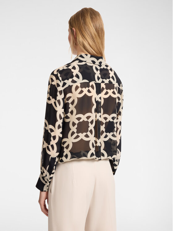 Elena Mirò Elena Mirò Camicia 5155P200217N001 Nero Regular Fit