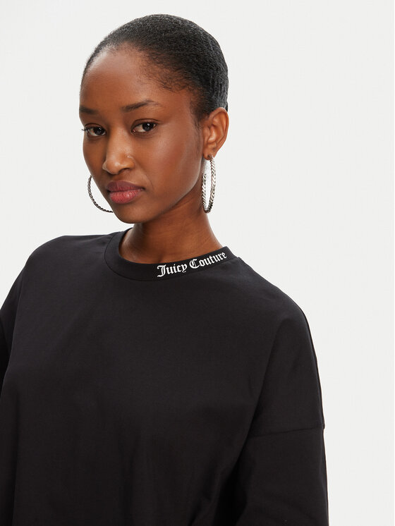 Juicy Couture Juicy Couture T-shirt Boyfriend JCTES09 Crna Relaxed Fit