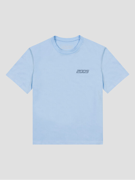 2005 2005 Tričko basic Modrá Oversize