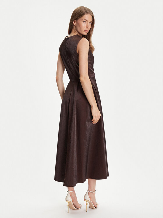 Rinascimento Rinascimento Коктейльна сукня CFC0125066003 Коричневий Regular Fit