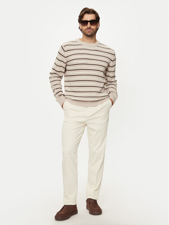 Jack&Jones Jack&Jones Sweter Bronx 12264080 Beżowy Regular Fit