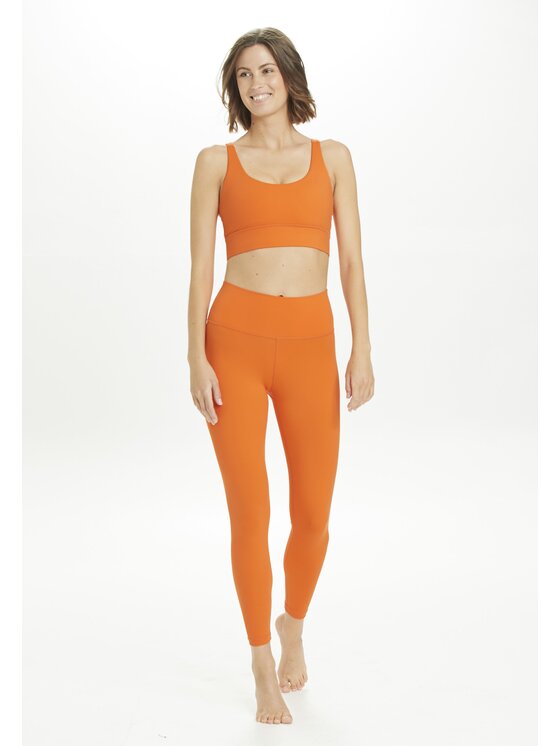 Athlecia Athlecia Legginsy Gaby Pomarańczowy Fitted Fit
