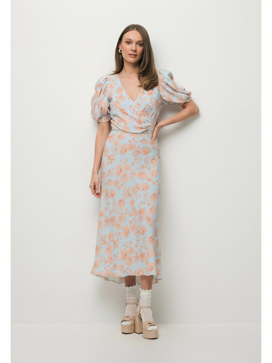 BIZUU BIZUU Maxi sukně BREE Modrá Standard Fit