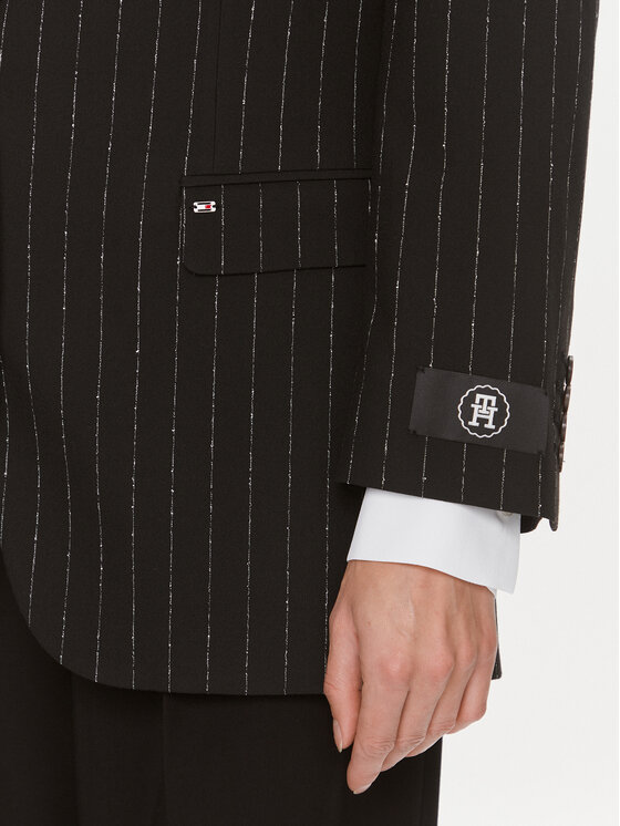 Tommy Hilfiger Tommy Hilfiger Pintsak Oversized Prep Pinstripe Blazer WW0WW40498 Must Regular Fit