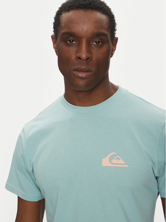Quiksilver Quiksilver T-shirt EQYZT08042 Turchese Regular Fit