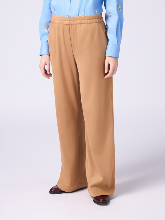 Oltre Oltre Pantaloni di tessuto P275J002363N012 Écru Baggy Fit