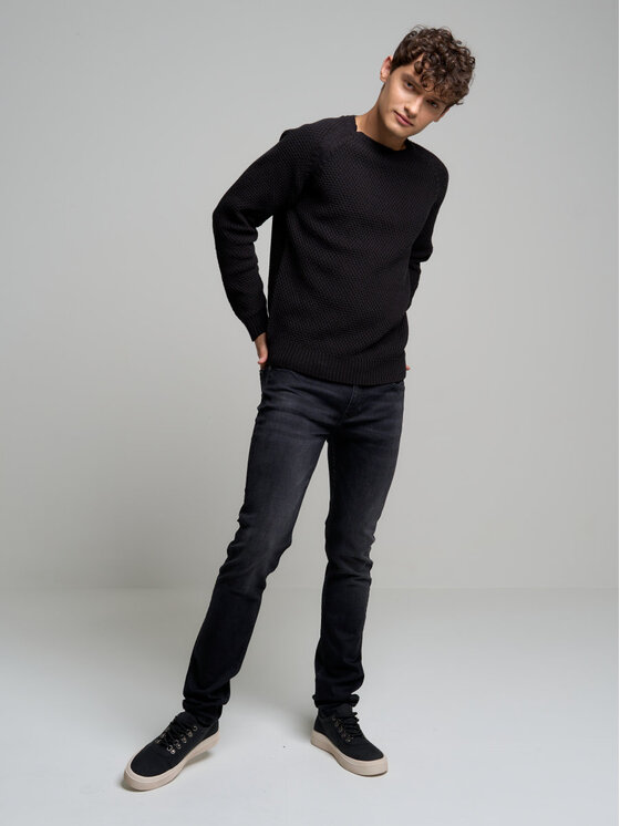 BIG STAR BIG STAR Jeansy DERIC_950_190 Czarny Skinny Fit