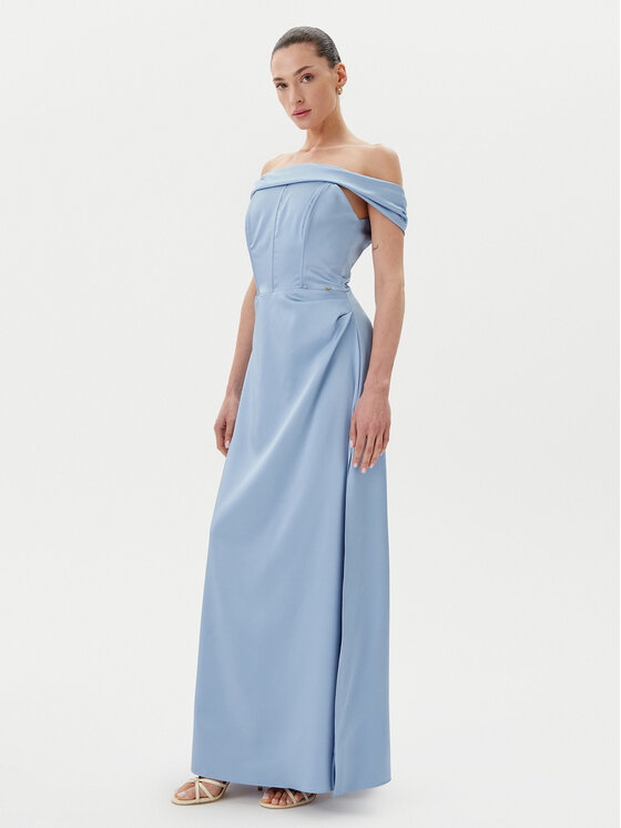 Rinascimento Rinascimento Abendkleid CFC0123802003 Hellblau Regular Fit