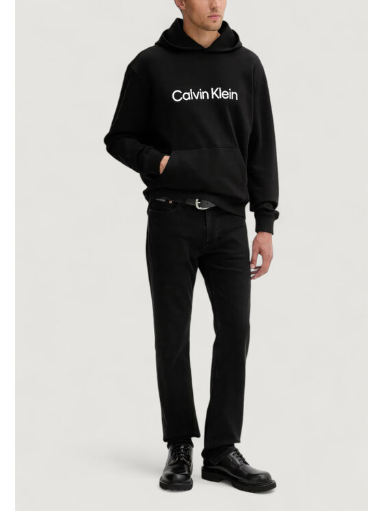 Calvin Klein Calvin Klein Μπλούζα LS EU STANDARD LOGO Μαύρο Standard Fit