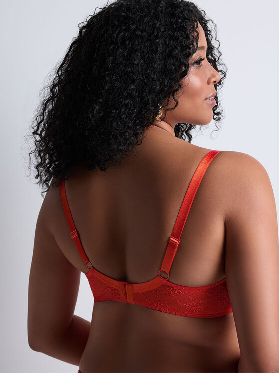 Aubade Aubade Podprsenka Balconette 4FF14 Červená