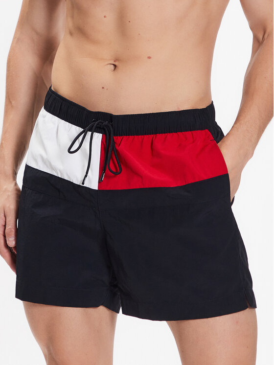 Tommy Hilfiger Tommy Hilfiger Plavecké šortky UM0UM02744 Tmavomodrá Regular Fit