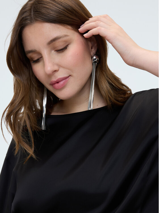 Fiorella Rubino Fiorella Rubino Bluzka 2004L000660N033 Czarny Boxy Fit