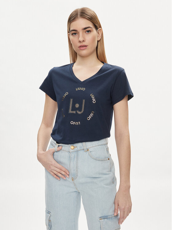 Női Póló Liu Jo, Méret: XS, Sötétkék, TA4137 J6040