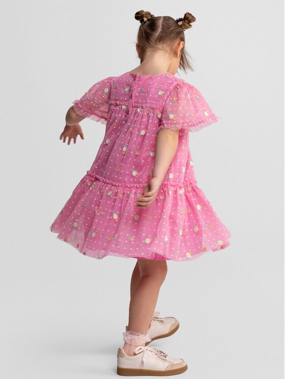 minoti minoti Sukienka elegancka 30DRESS119 Różowy Regular Fit