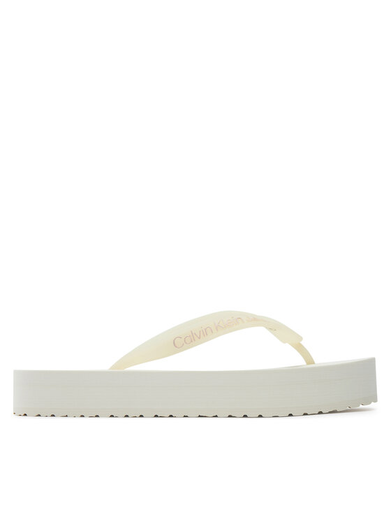 Calvin Klein Jeans Japanke Beach Sandal Flatform YW0YW01620 Écru