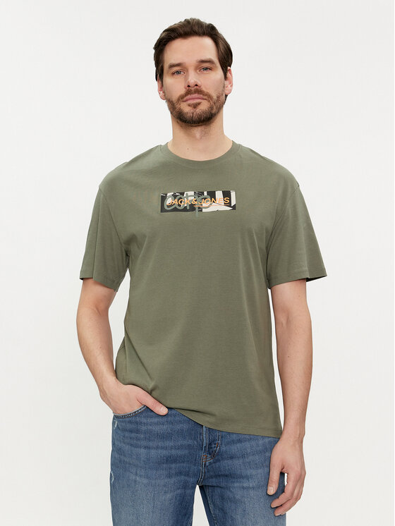 Jack&Jones Jack&Jones Komplet od 5 t-shirt majica Aop Print 12260781 Šarena Relaxed Fit