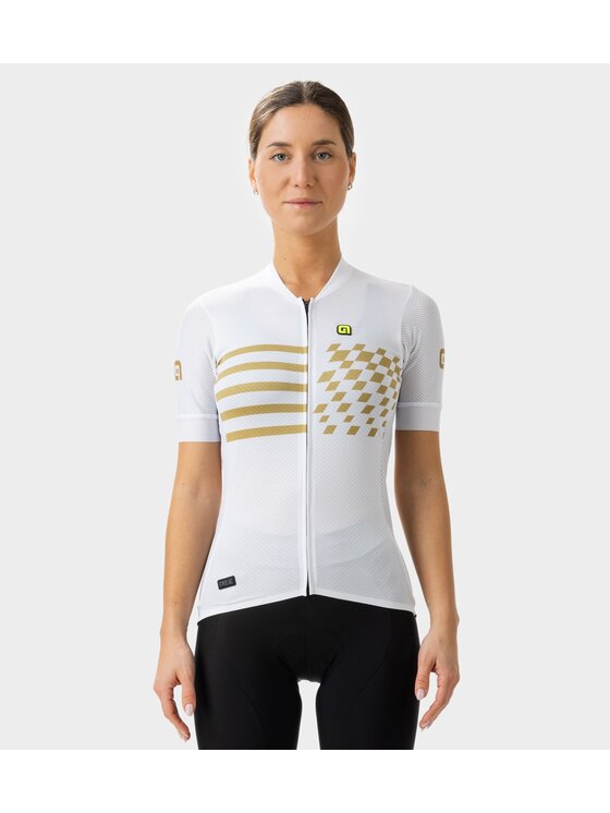 Alé Cycling Alé Cycling Koszulka rowerowa PR-E Play Biały Fitted Fit