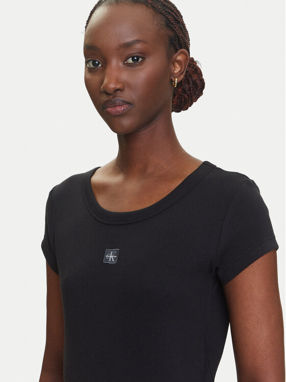 Calvin Klein Jeans Calvin Klein Jeans Marškinėliai LV047C200G Juoda Slim Fit