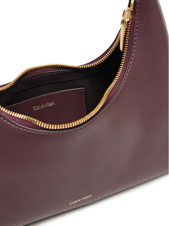Calvin Klein Calvin Klein Kabelka Foil Logo Conv Shoulder Bag LV04F3272G Bordová