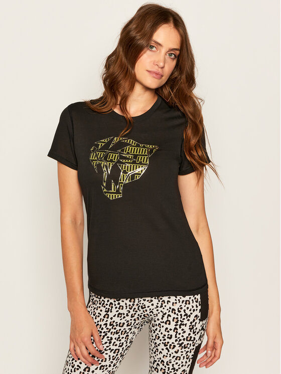 Puma Puma T-shirt Performance Graphic Ss Tee 519656 Nero Regular Fit
