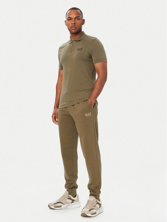 EA7 Emporio Armani EA7 Emporio Armani Polo särk 8NPF14 PJVQZ U7014 Khakivärviline Regular Fit