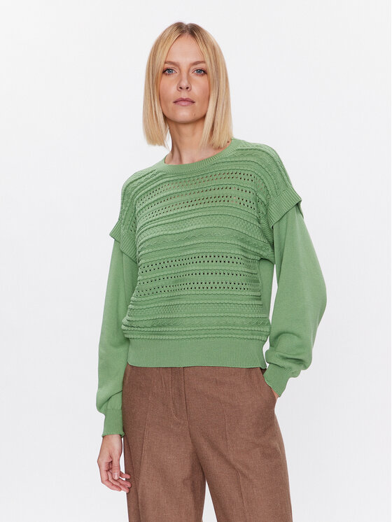 United Colors Of Benetton Pulover 105FD105M Verde Regular Fit