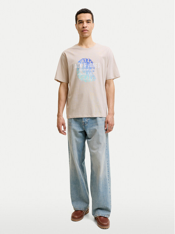 Jack & Jones Jack & Jones T-shirt Gradient Print 12288094 Beige chiaro Regular Fit