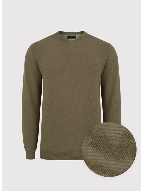 Pako Lorente Pako Lorente Sweter P24WB-2X-011 Zielony Classic Fit