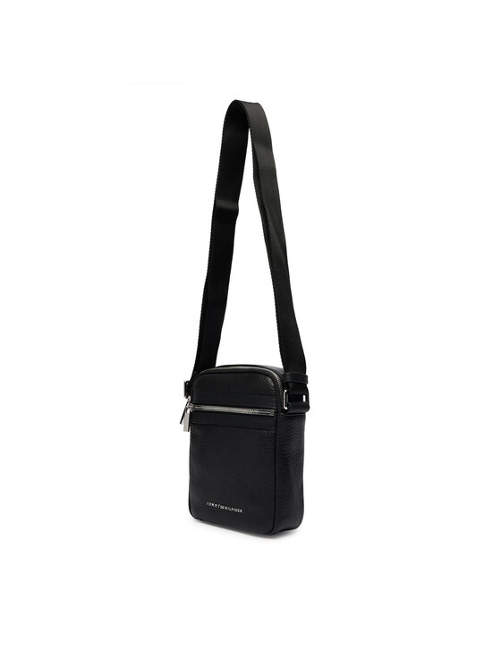 Tommy Hilfiger Tommy Hilfiger Borsellino Th Bus Leather Mini Reporter AM0AM14393 Nero