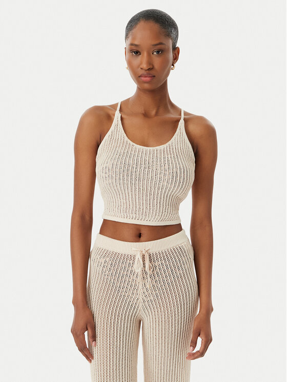 Guess Guess Top E6GR00 Z5371 Hellbeige Regular Fit