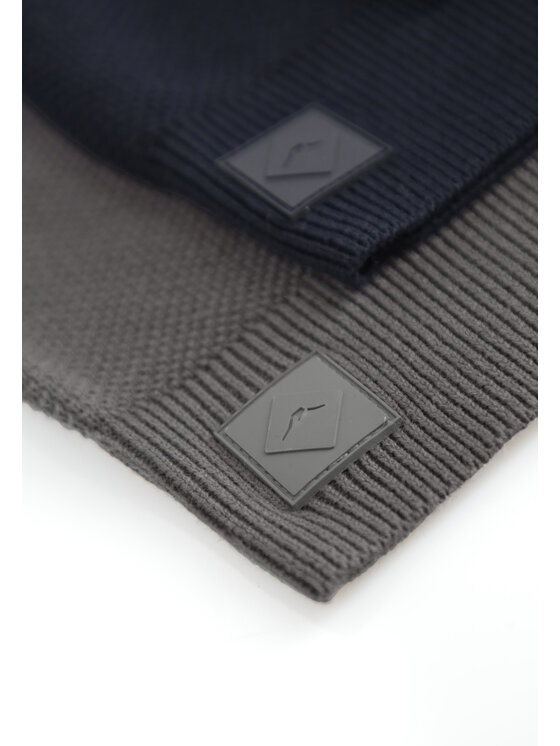 Volcano Volcano Sweter S-MIKO Szary Regular Fit