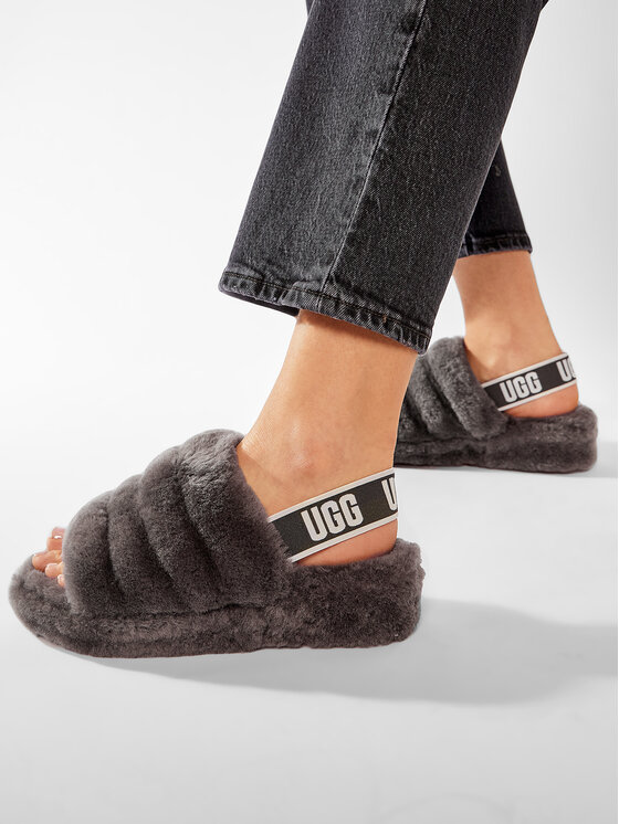 Ugg Ugg Пантофи W Fluff Yeah Slide 1095119 Сив