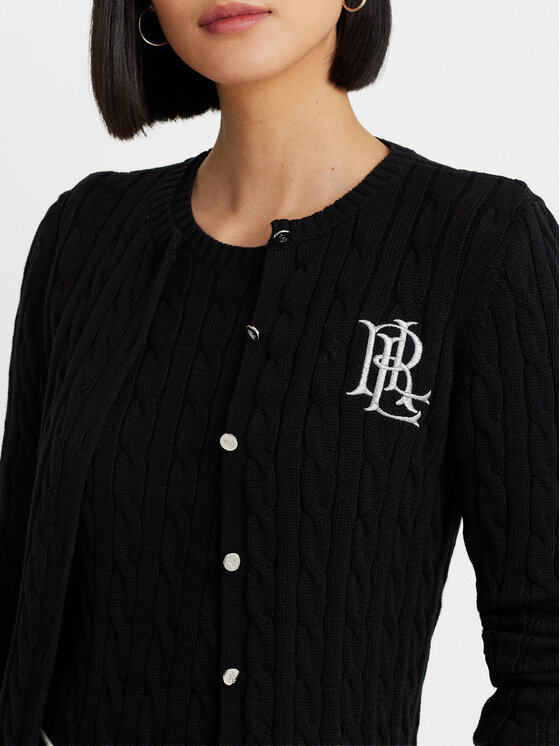 LAUREN RALPH LAUREN Lauren Ralph Lauren Kardigan 200932225003 Czarny Slim Fit