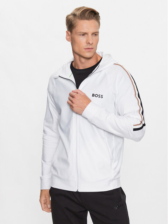 BOSS Boss Sweatshirt Sicon 50504552 Weiß Regular Fit