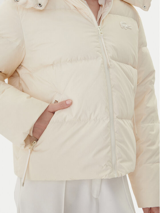 Lacoste Lacoste Daunenjacke BF3262 Écru Relaxed Fit
