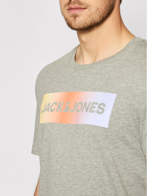 Jack&Jones Jack&Jones Komplet t-shirt i szorty sportowe Jacbrad 12192767 Szary Regular Fit