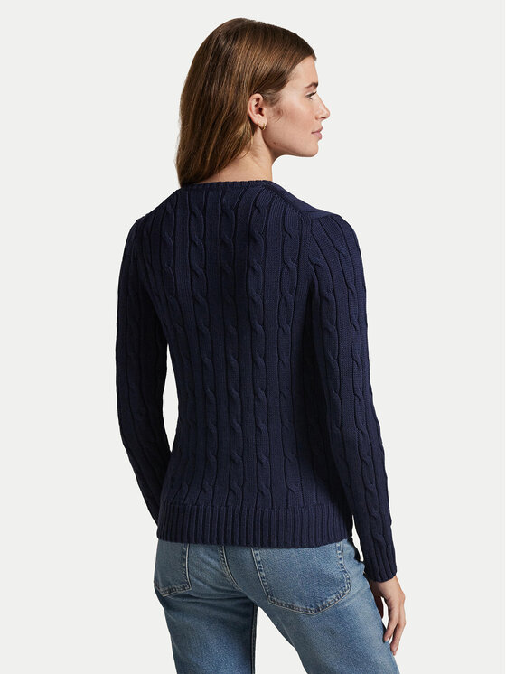 Polo Ralph Lauren Polo Ralph Lauren Sweter 211971870004 Granatowy Slim Fit