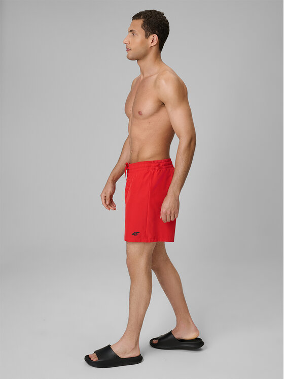 4F 4F Szorty kąpielowe SWIMWEAR Czerwony Regular Fit