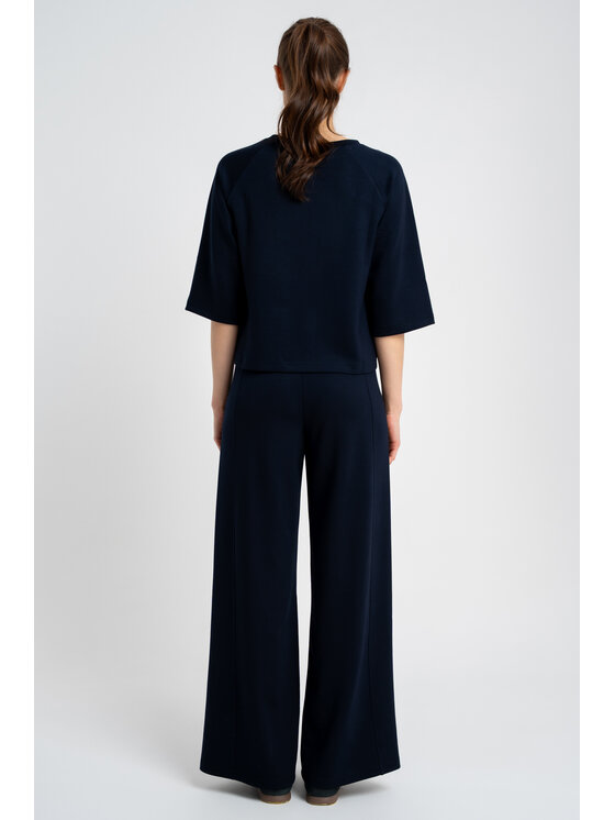 CLICK CLICK Μπλουζάκι 10-6693 Σκούρο μπλε Boxy Fit