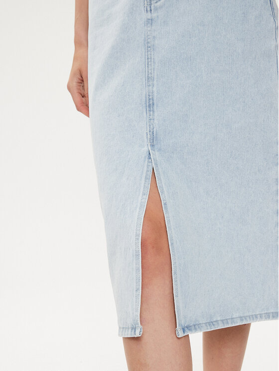 Vila Vila Jeans krilo Kira 14099130 Modra Regular Fit